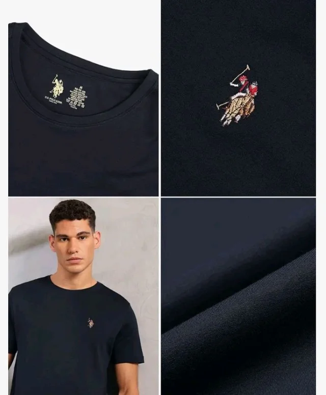 U.S. Polo ASSN. Men's PE002 Supima Cotton Ultra Soft Premium T-Shirt
- S