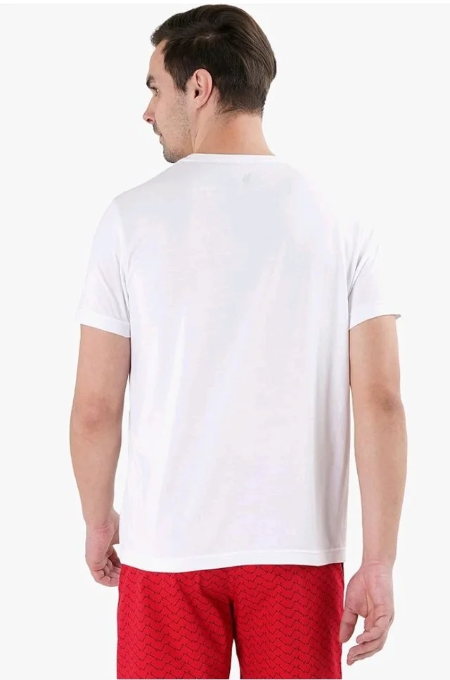 U.S. Polo ASSN. Men's LE001 Cotton Regular Fit Crew Neck Brand Print Lounge T-Shirt
- L