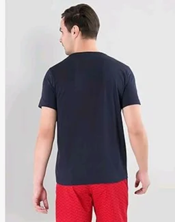 U.S. Polo ASSN. Men's LE001 Cotton Regular Fit Crew Neck Brand Print Lounge T-Shirt
- S