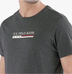 U.S. Polo ASSN. Men's LE001 Cotton Regular Fit Crew Neck Brand Print Lounge T-Shirt
- M