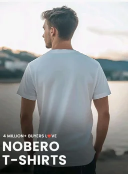Nobero 100% Cotton T Shirts for Men Stylish | Regular Fit | Graphic Printed T Shirts for Men 180 GSM Combed Cotton | Round Neck Half Sleeve
- 2XL