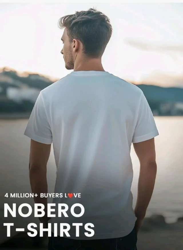 Nobero 100% Cotton T Shirts for Men Stylish | Regular Fit | Graphic Printed T Shirts for Men 180 GSM Combed Cotton | Round Neck Half Sleeve
- 2XL