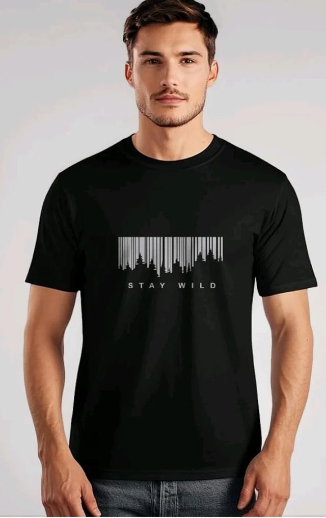 Nobero 100% Cotton T Shirts for Men Stylish | Regular Fit | Graphic Printed T Shirts for Men 180 GSM Combed Cotton | Round Neck Half Sleeve
- M