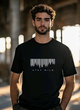 Nobero 100% Cotton T Shirts for Men Stylish | Regular Fit | Graphic Printed T Shirts for Men 180 GSM Combed Cotton | Round Neck Half Sleeve
- M