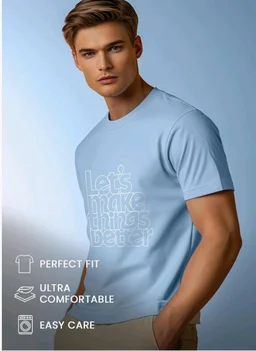Nobero 100% Cotton T Shirts for Men Stylish | Regular Fit | Graphic Printed T Shirts for Men 180 GSM Combed Cotton | Round Neck Half Sleeve
- 2XL