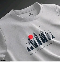 Nobero 100% Cotton T Shirts for Men Stylish | Regular Fit | Graphic Printed T Shirts for Men 180 GSM Combed Cotton | Round Neck Half Sleeve
- L