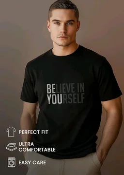 Nobero 100% Cotton T Shirts for Men Stylish | Regular Fit | Graphic Printed T Shirts for Men 180 GSM Combed Cotton | Round Neck Half Sleeve
- S