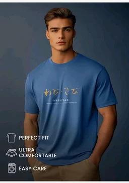 Nobero 100% Cotton T Shirts for Men Stylish | Regular Fit | Graphic Printed T Shirts for Men 180 GSM Combed Cotton | Round Neck Half Sleeve
- L
