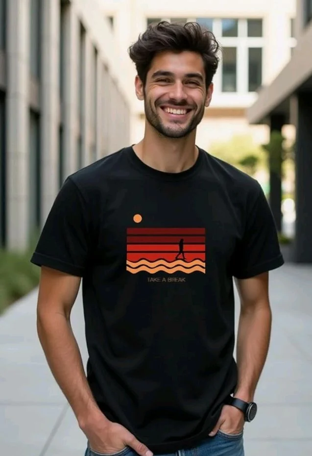 Nobero 100% Cotton T Shirts for Men Stylish | Regular Fit | Graphic Printed T Shirts for Men 180 GSM Combed Cotton | Round Neck Half Sleeve
- S
