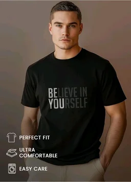 Nobero 100% Cotton T Shirts for Men Stylish | Regular Fit | Graphic Printed T Shirts for Men 180 GSM Combed Cotton | Round Neck Half Sleeve
- L