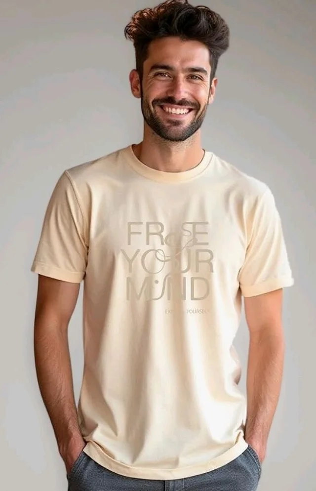 Nobero 100% Cotton T Shirts for Men Stylish | Regular Fit | Graphic Printed T Shirts for Men 180 GSM Combed Cotton | Round Neck Half Sleeve
- L