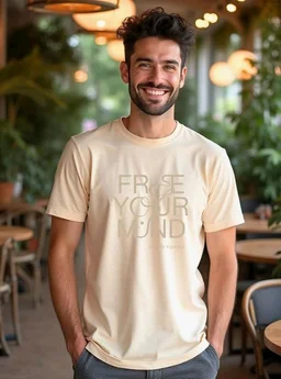 Nobero 100% Cotton T Shirts for Men Stylish | Regular Fit | Graphic Printed T Shirts for Men 180 GSM Combed Cotton | Round Neck Half Sleeve
- L