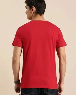 Bewakoof Men's Graphic Print Regular Fit Half Sleeve Round Neck Pure Cotton T-Shirt
- S