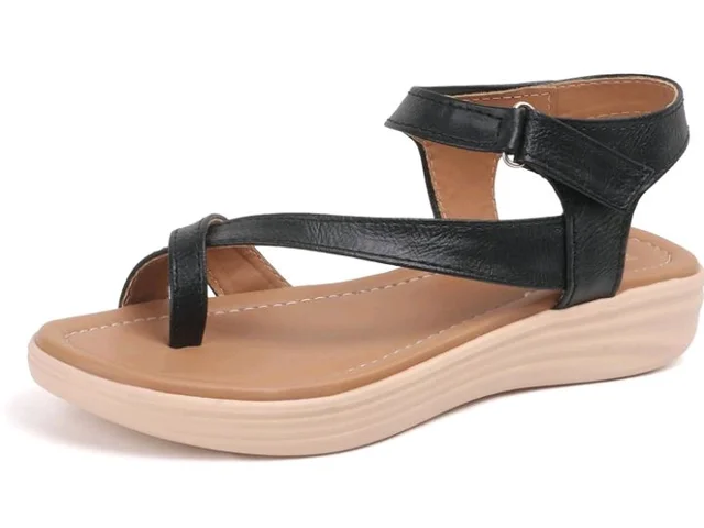 Vendoz Women Stylish Slippers Wedges I Flat Slip on Sandals I Stylish and Casual for Everyday use I Comfortable & Lightweight for Girls & Ladies - 10