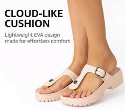 ORTHO JOY Orthopedic Arch Support Sandals for Women – Comfort Slip-On Toe Post Slides with Adjustable Strap & Cushion Sole