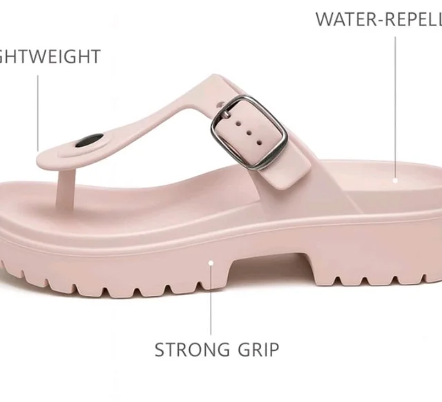 ORTHO JOY Orthopedic Arch Support Sandals for Women – Comfort Slip-On Toe Post Slides with Adjustable Strap & Cushion Sole