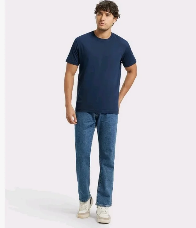 Jockey 2714 Men Super Combed Cotton Rich Round Neck Half Sleeve Regular Fit T-Shirt
- S