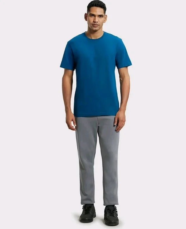Jockey 2714 Men Super Combed Cotton Rich Round Neck Half Sleeve Regular Fit T-Shirt - S