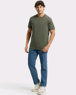 Jockey 2714 Men Super Combed Cotton Rich Round Neck Half Sleeve Regular Fit T-Shirt
- S
