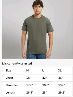 Jockey 2714 Men Super Combed Cotton Rich Round Neck Half Sleeve Regular Fit T-Shirt
- S