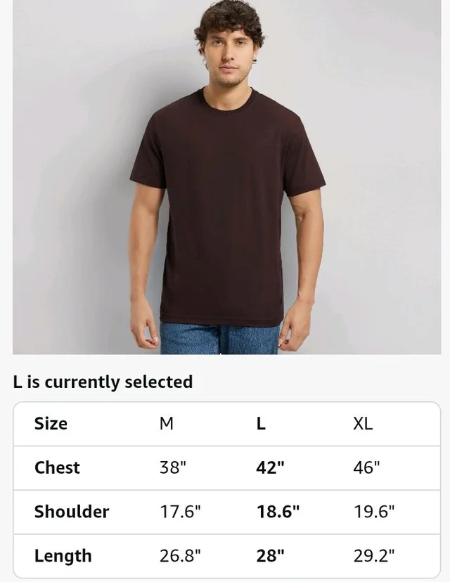 Jockey 2714 Men Super Combed Cotton Rich Round Neck Half Sleeve Regular Fit T-Shirt - 3XL