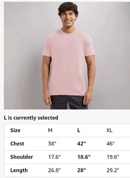 Jockey 2714 Men Super Combed Cotton Rich Round Neck Half Sleeve Regular Fit T-Shirt - M