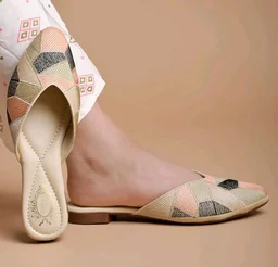 Shoetopia Women's Ethnic Slip-On Mules Embroidered Flat Sandal with Low Heel – Stylish & Comfortable Casual Footwear
- 7