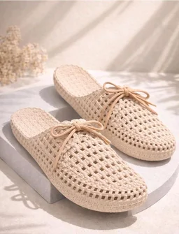 Women Slip On Slides Open Back Flat Sandals Comfortable Daily Use Lightweight Travel Friendly Indoor Outdoor Style - 11
