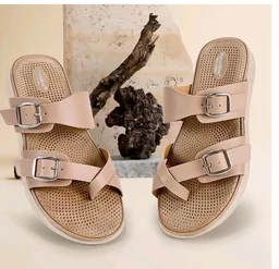 KazarMax Women Magnolia Lightweight Double Strap | Cushioned | Bounce Back | Comfortable Flat Sandals
- 6
