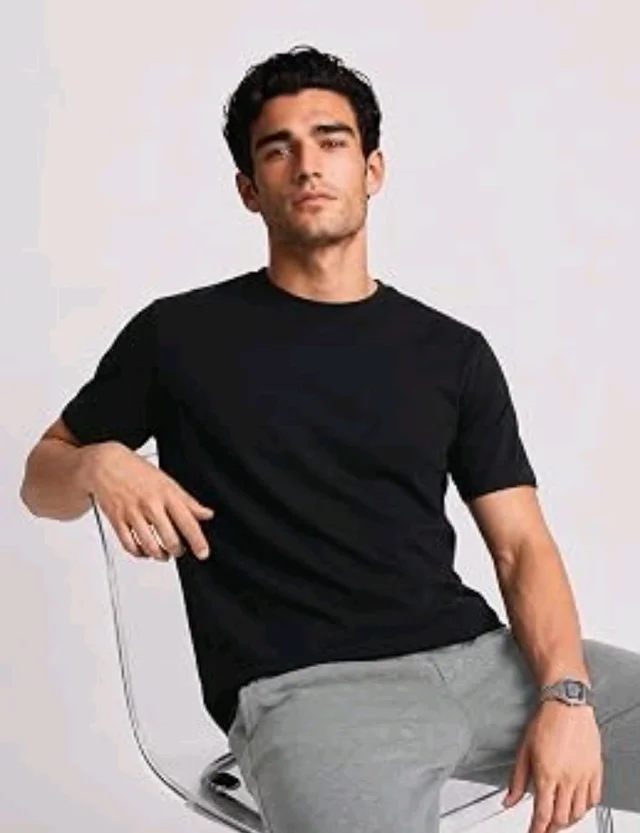 Van Heusen Men’s Crew Neck T-Shirt – Soft & Breathable Cotton | Regular Fit | Comfortable Everyday Casual Wear | Short Sleeves | Summer Favorite |Solid Colors | Style 60052|Available in Pack of 1 & 2 - S