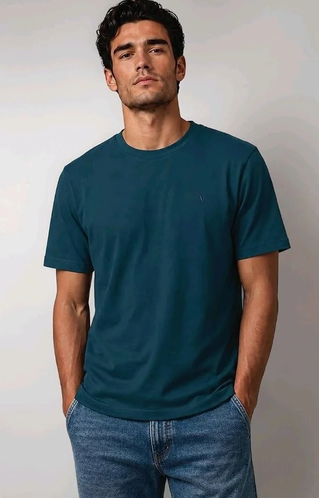 Van Heusen Men’s Crew Neck T-Shirt – Soft & Breathable Cotton | Regular Fit | Comfortable Everyday Casual Wear | Short Sleeves | Summer Favorite |Solid Colors | Style 60052|Available in Pack of 1 & 2
- M