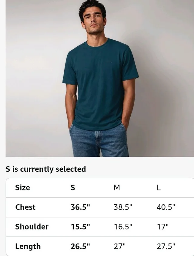 Van Heusen Men’s Crew Neck T-Shirt – Soft & Breathable Cotton | Regular Fit | Comfortable Everyday Casual Wear | Short Sleeves | Summer Favorite |Solid Colors | Style 60052|Available in Pack of 1 & 2
- M