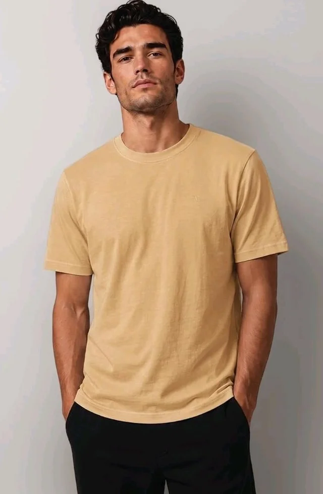 Van Heusen Men’s Crew Neck T-Shirt – Soft & Breathable Cotton | Regular Fit | Comfortable Everyday Casual Wear | Short Sleeves | Summer Favorite |Solid Colors | Style 60052|Available in Pack of 1 & 2
- L