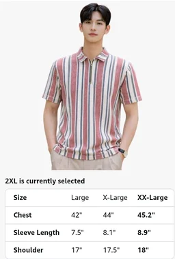 London Hills Men’s Loose Fit Half Sleeve Vertical Striped Polo T-Shirt with Zip Collar | Premium Polyester Fabric | T Shirt for Man | Tshirt | Shirts Men | Tshirt for Man | Men T-Shirts - 2XL