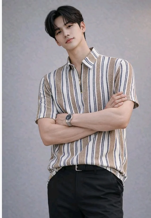 London Hills Men’s Loose Fit Half Sleeve Vertical Striped Polo T-Shirt with Zip Collar | Premium Polyester Fabric | T Shirt for Man | Tshirt | Shirts Men | Tshirt for Man | Men T-Shirts
- S