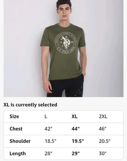 U.S. Polo ASSN. Men's I643 Comfort Fit Printed Lounge Cotton T-Shirt - S