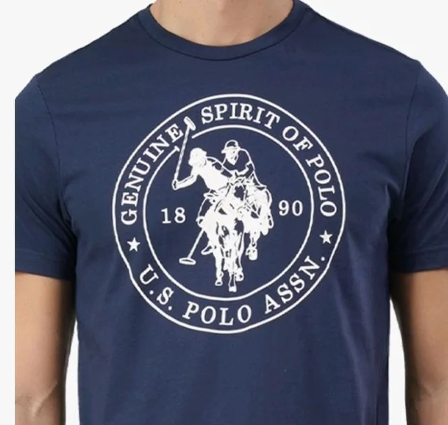 U.S. Polo ASSN. Men's I643 Comfort Fit Printed Lounge Cotton T-Shirt
- S