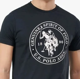 U.S. Polo ASSN. Men's I643 Comfort Fit Printed Lounge Cotton T-Shirt
- M