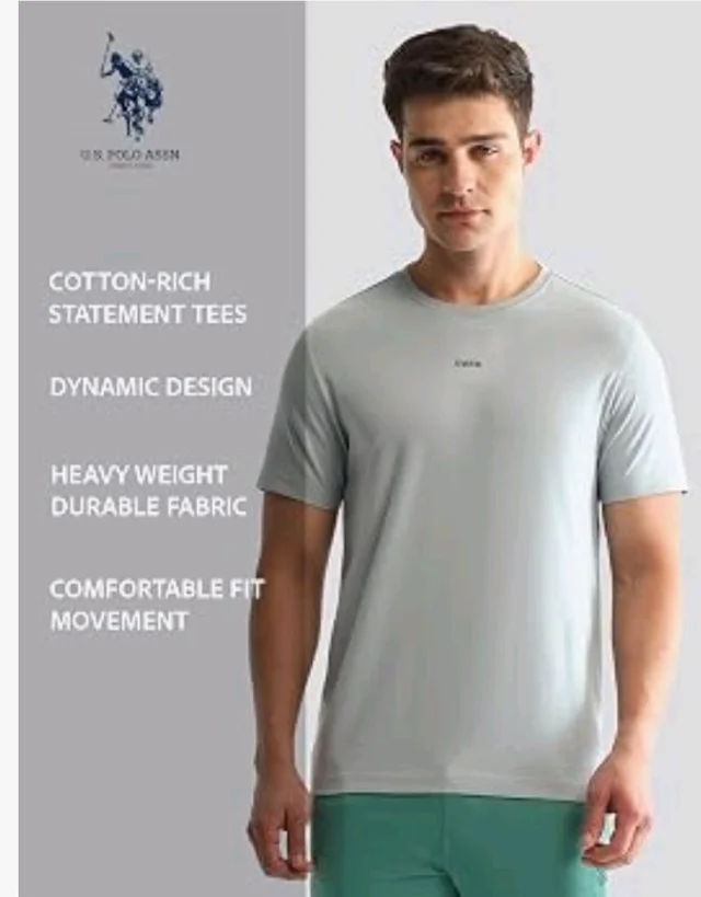 U.S. Polo ASSN. Mens OEE06 Comfort Fit Round Neck Loungewear T-Shirt
- L