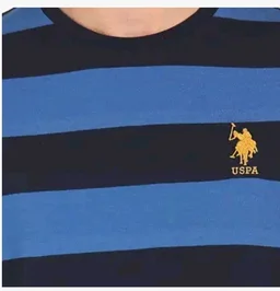 U.S. Polo ASSN. Men's I688 Crew Neck Striped Lounge T-Shirt
- M