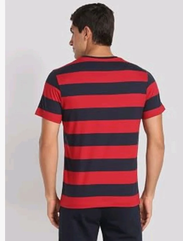 U.S. Polo ASSN. Men's I688 Crew Neck Striped Lounge T-Shirt
- S