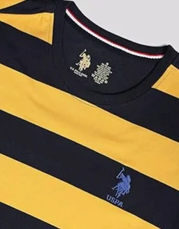U.S. Polo ASSN. Men's I688 Crew Neck Striped Lounge T-Shirt - 2XL