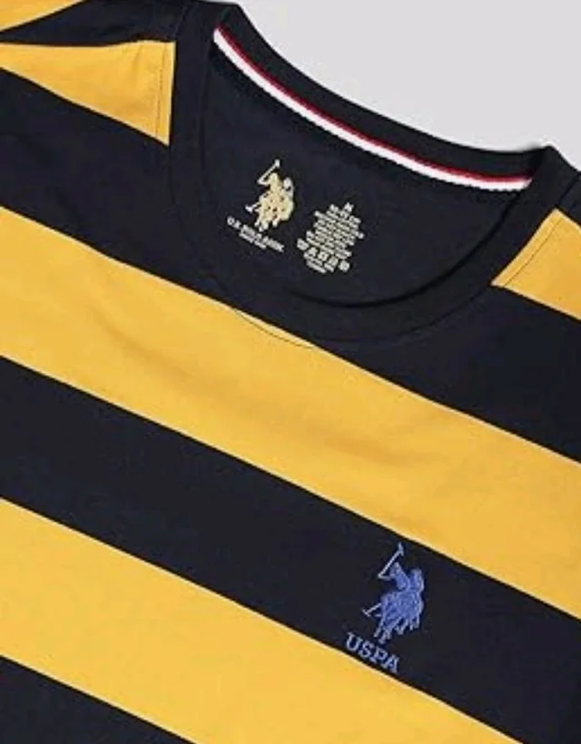 U.S. Polo ASSN. Men's I688 Crew Neck Striped Lounge T-Shirt - 2XL