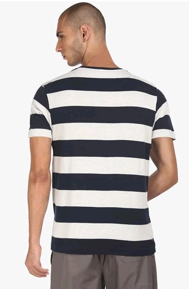 U.S. Polo ASSN. Men's I688 Crew Neck Striped Lounge T-Shirt
- S