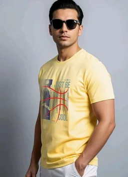 ADRO Men's Graphic Printed 100% Cotton T-Shirt - Regular Fit, Printed T-Shirts for Men
- 4XL