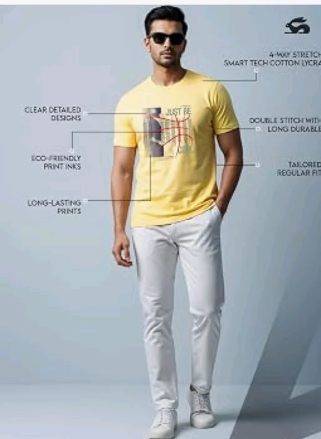 ADRO Men's Graphic Printed 100% Cotton T-Shirt - Regular Fit, Printed T-Shirts for Men
- 4XL