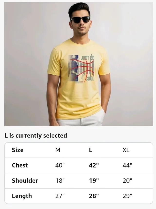 ADRO Men's Graphic Printed 100% Cotton T-Shirt - Regular Fit, Printed T-Shirts for Men
- 4XL