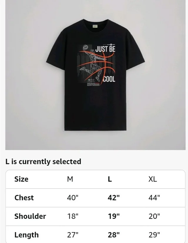 ADRO Men's Graphic Printed 100% Cotton T-Shirt - Regular Fit, Printed T-Shirts for Men
- 3XL