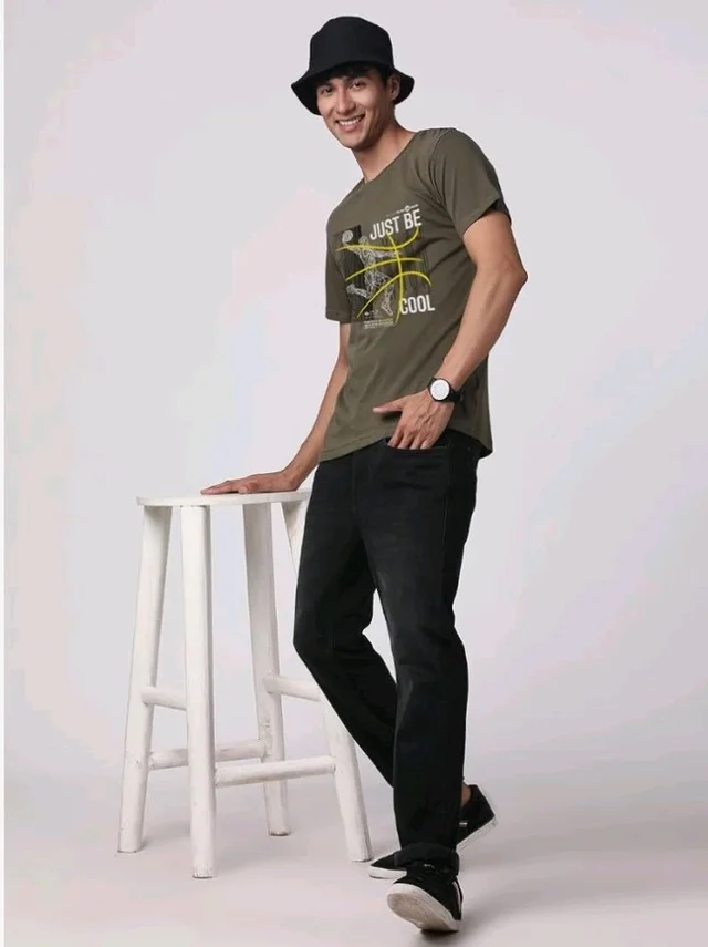 ADRO Men's Graphic Printed 100% Cotton T-Shirt - Regular Fit, Printed T-Shirts for Men
- XL