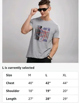 ADRO Men's Graphic Printed 100% Cotton T-Shirt - Regular Fit, Printed T-Shirts for Men
- 4XL